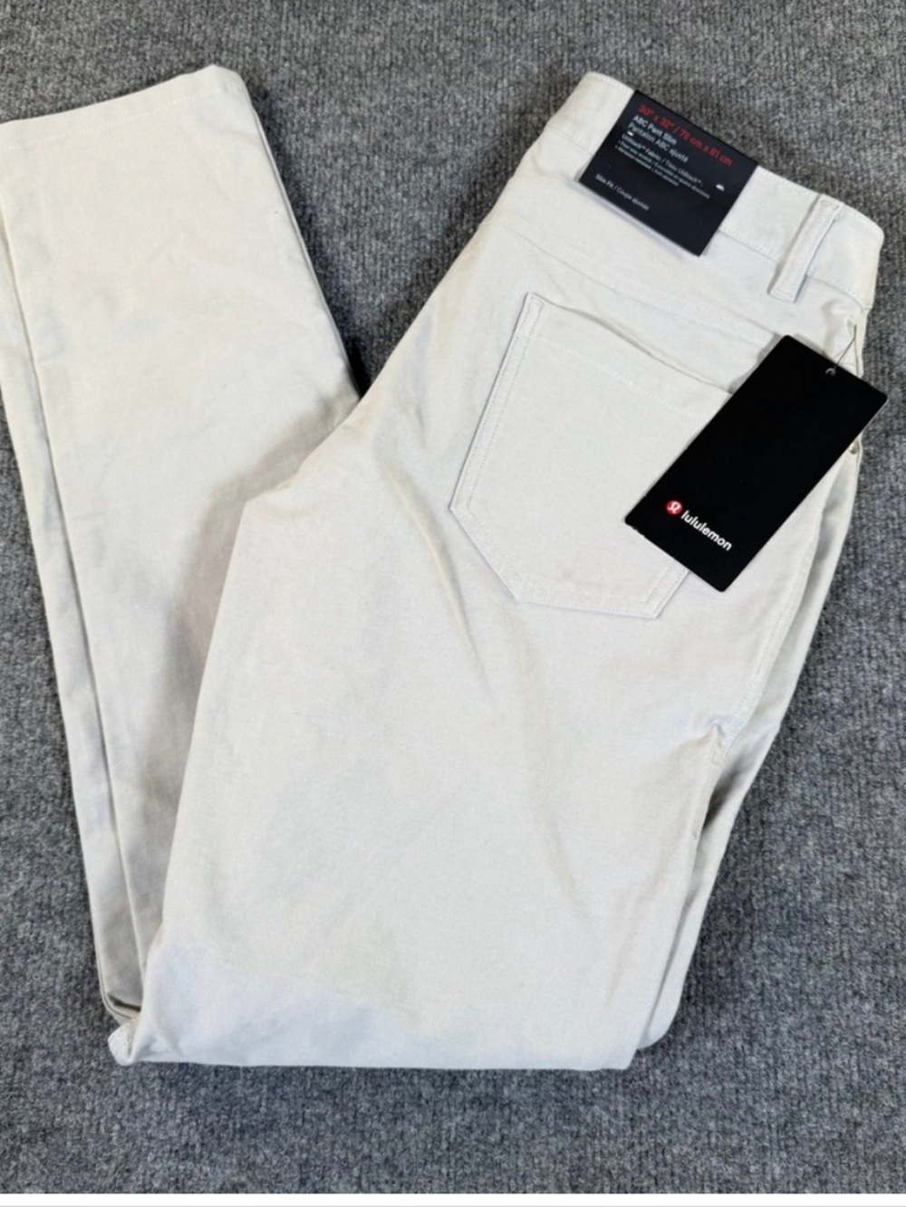 Lululemon ABC Pant Slim 32 Utilitech Seal Grey Mens 30